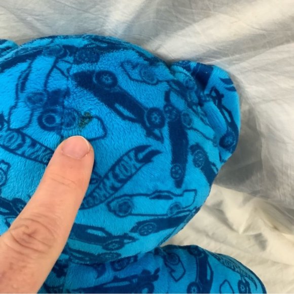 Build A Bear Blue Hot Wheels 50TH Anniversary Edition Plush Bear - Picture 7 of 15